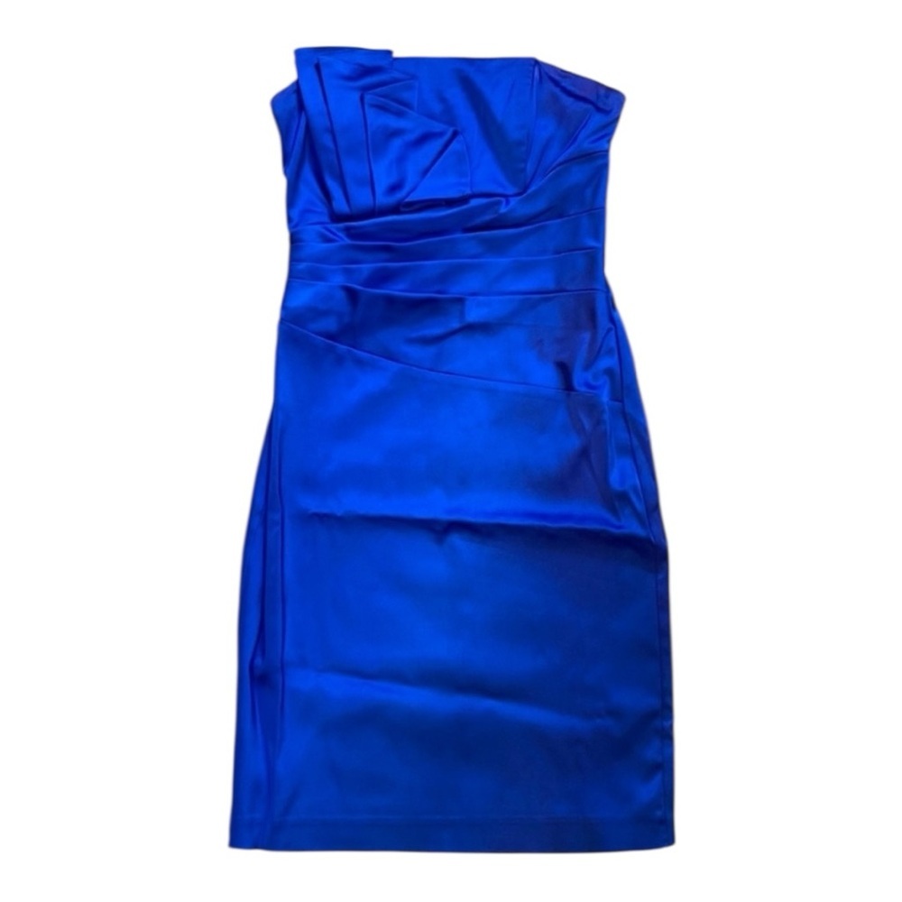 CACHE Royal Blue Strapless Dress Size 4